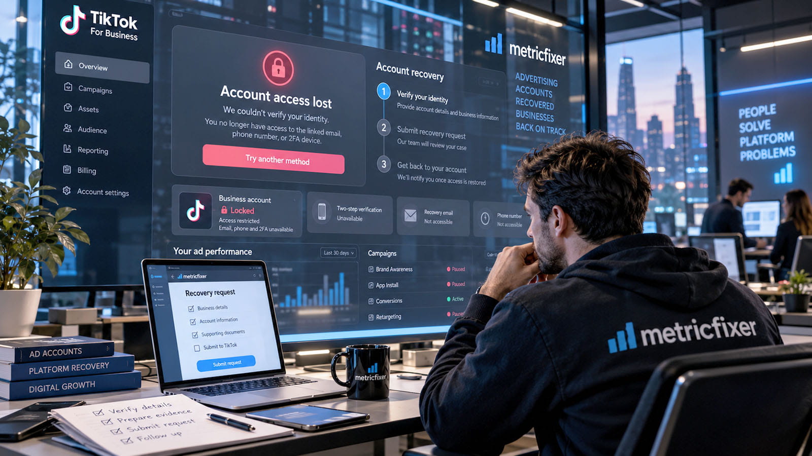 How to Recover a TikTok for Business Account When You Cannot Access Your Email, Phone, or 2FA Method